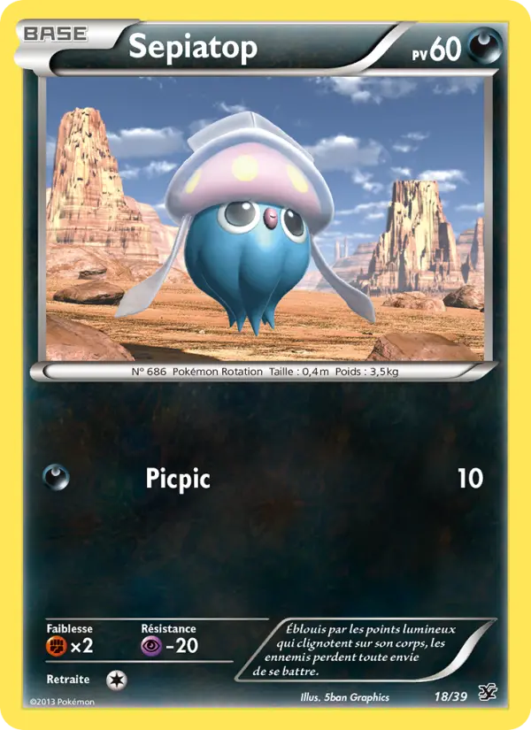 Sepiatop — carte 18 de l’extension Bienvenue à Kalos