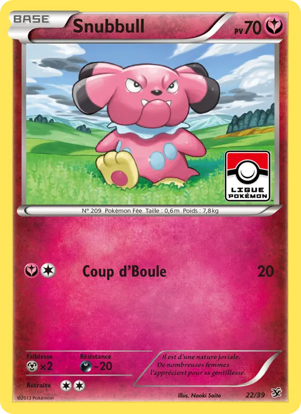 Snubbull — carte 22 de l’extension Bienvenue à Kalos