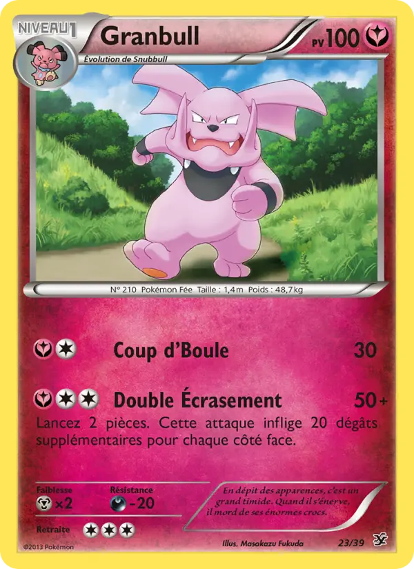 Granbull — carte 23 de l’extension Bienvenue à Kalos