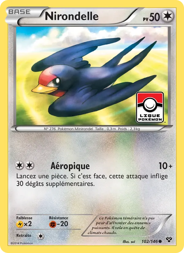 Nirondelle — carte 102 de l’extension XY