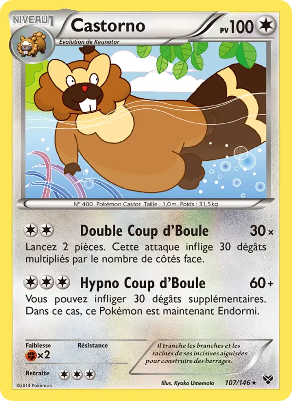 Castorno — carte 107 de l’extension XY