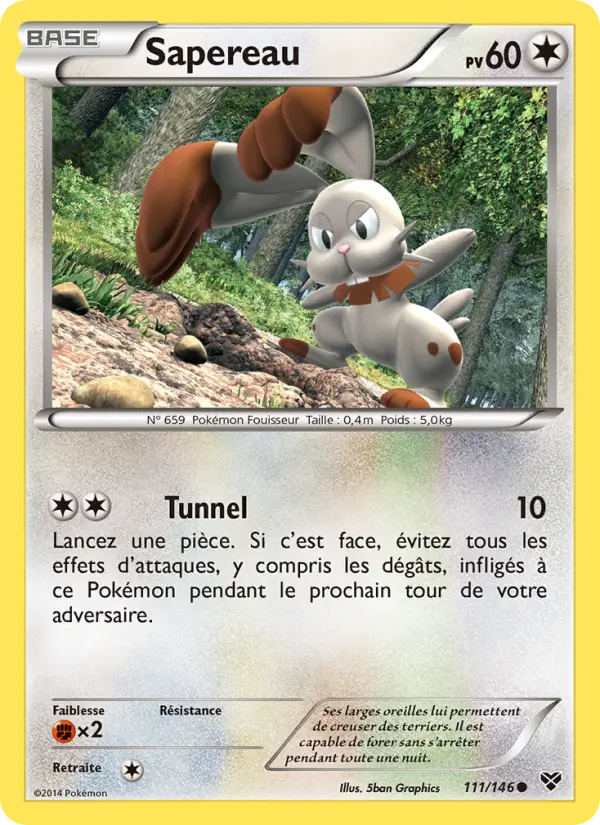 Sapereau — carte 111 de l’extension XY