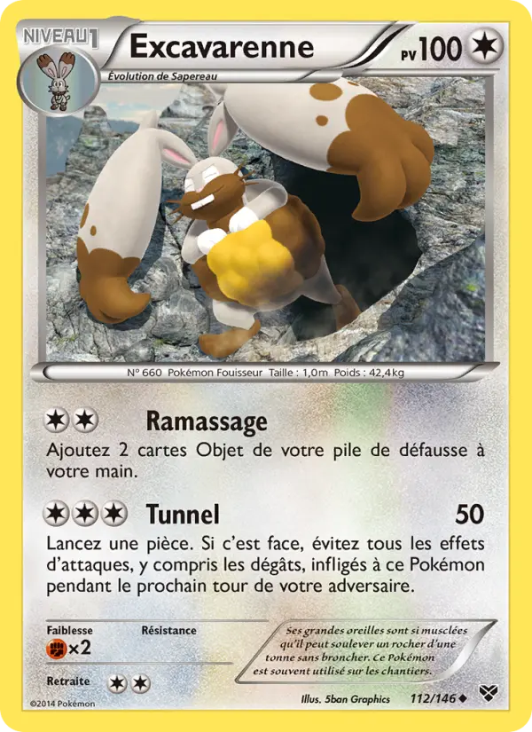 Excavarenne — carte 112 de l’extension XY