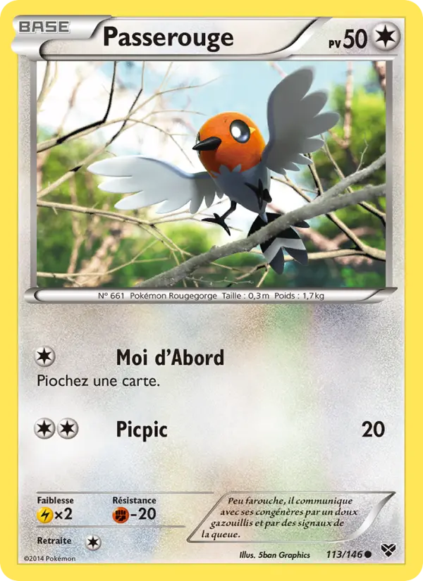 Passerouge — carte 113 de l’extension XY