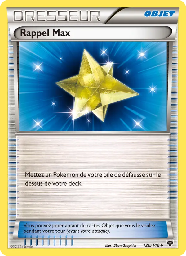 Rappel Max — carte 120 de l’extension XY