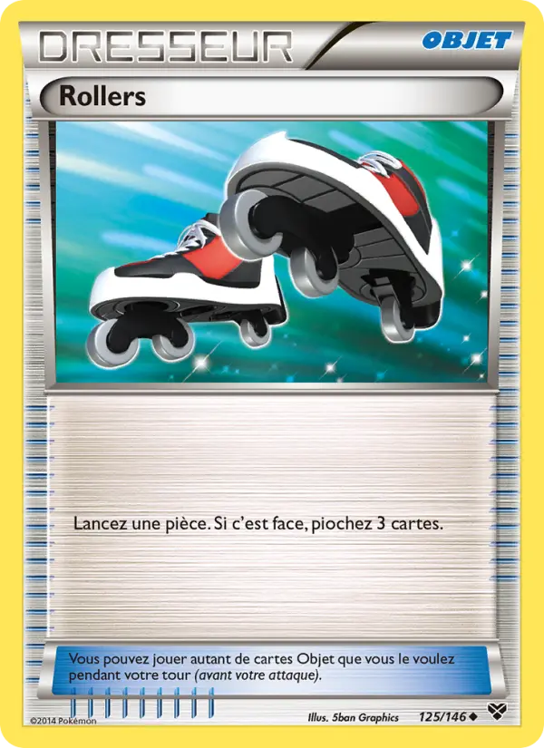 Rollers — carte 125 de l’extension XY
