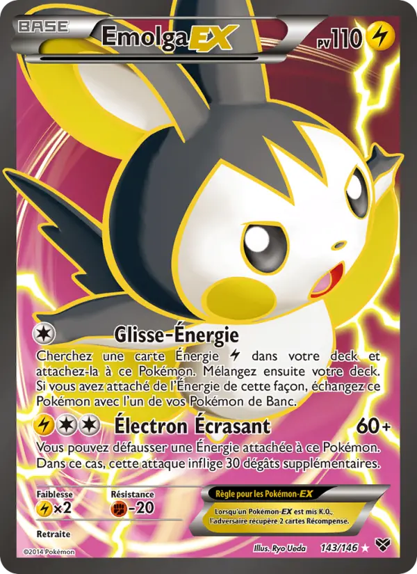 Emolga EX — carte 143 de l’extension XY