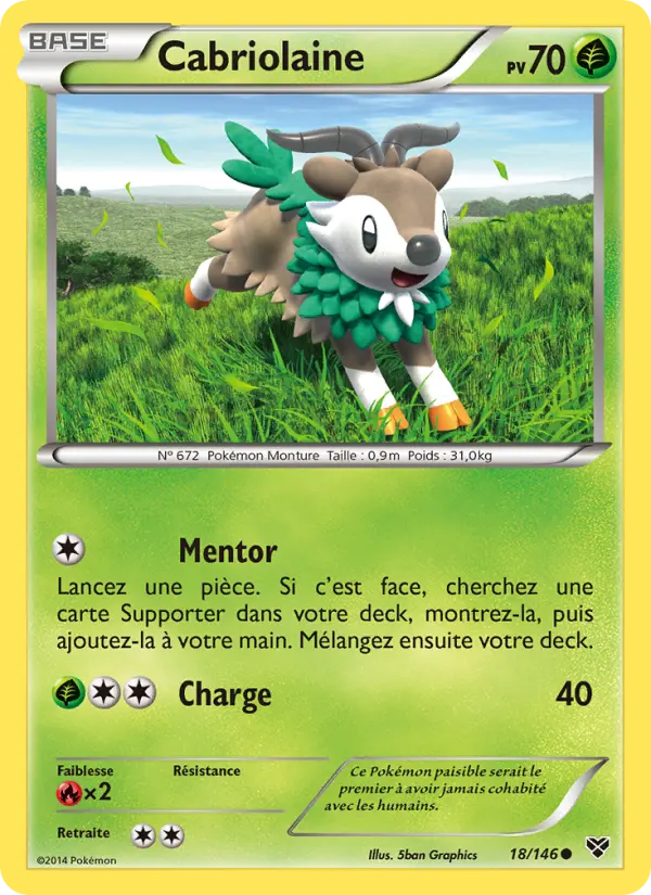 Cabriolaine — carte 18 de l’extension XY