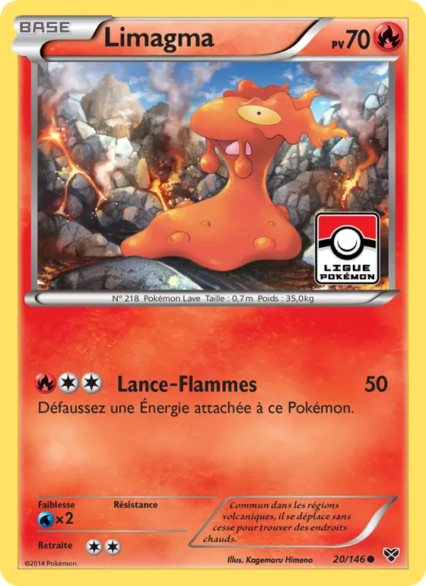 Limagma — carte 20 de l’extension XY