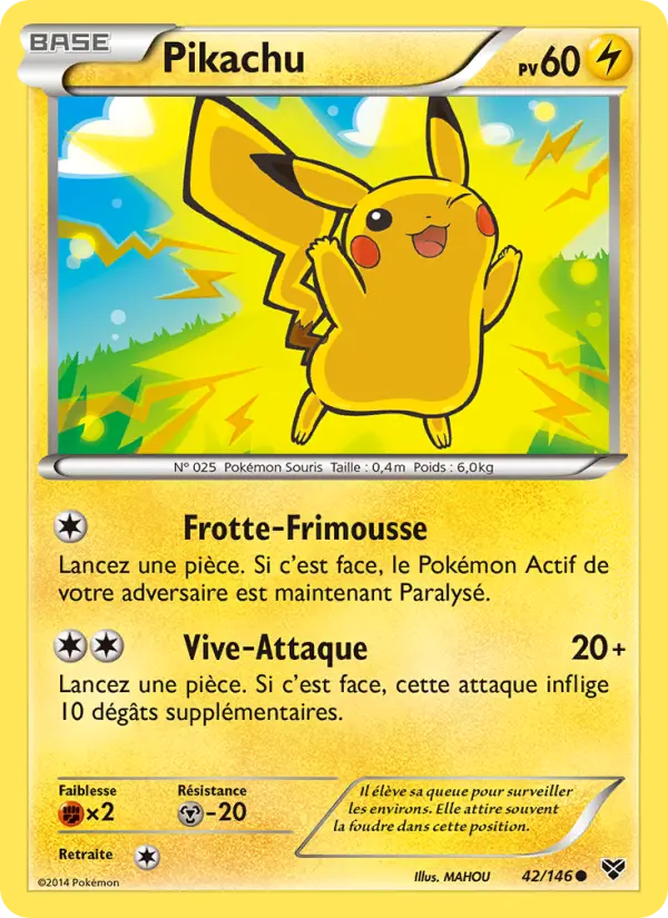 Pikachu — carte 42 de l’extension XY