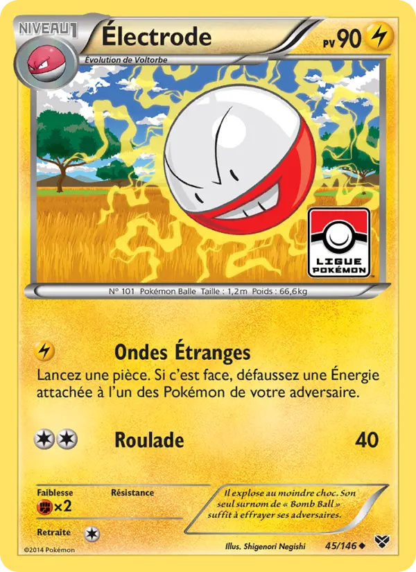 Électrode — carte 45 de l’extension XY