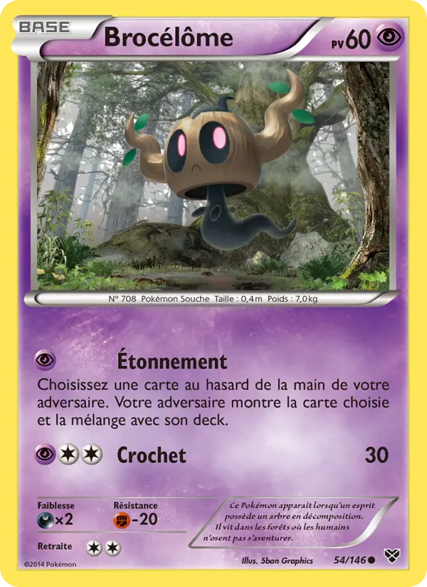 Brocélôme — carte 54 de l’extension XY
