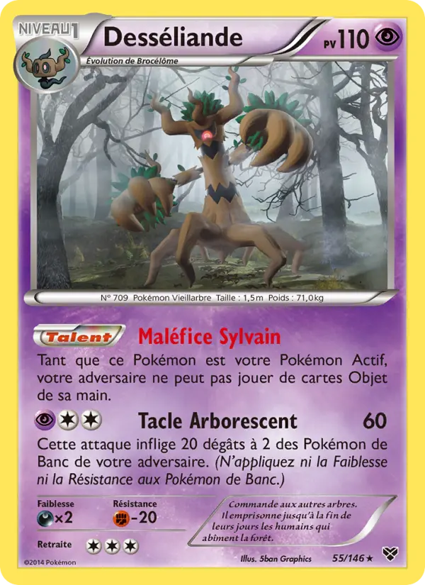 Desséliande — carte 55 de l’extension XY