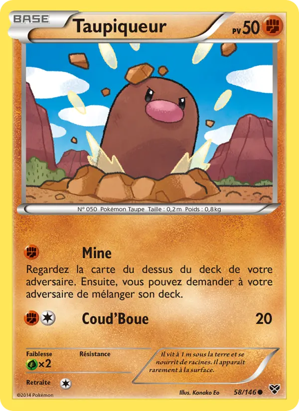 Taupiqueur — carte 58 de l’extension XY