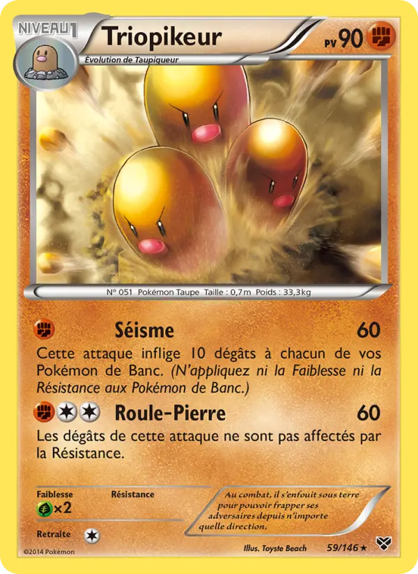 Triopikeur — carte 59 de l’extension XY