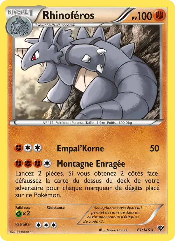 Rhinoféros — carte 61 de l’extension XY