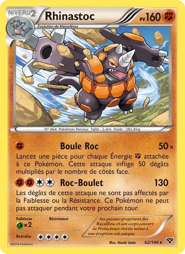 Rhinastoc — carte 62 de l’extension XY