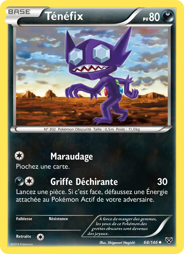 Ténéfix — carte 68 de l’extension XY