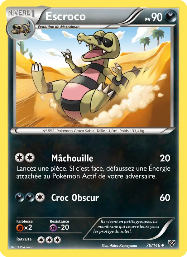 Escroco — carte 70 de l’extension XY