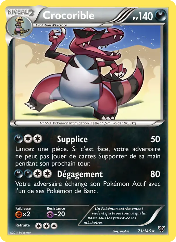 Crocorible — carte 71 de l’extension XY