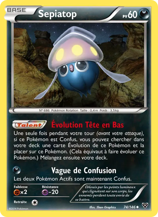 Sepiatop — carte 74 de l’extension XY
