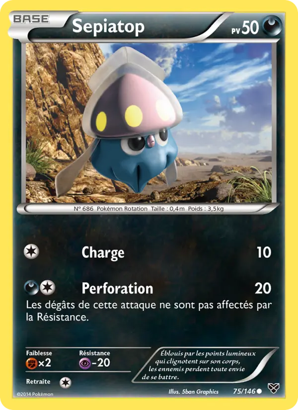 Sepiatop — carte 75 de l’extension XY