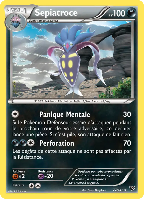 Sepiatroce — carte 77 de l’extension XY