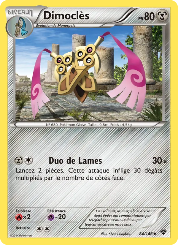 Dimoclès — carte 84 de l’extension XY