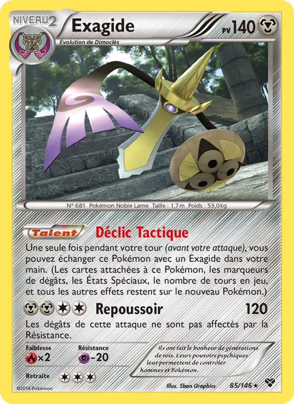 Exagide — carte 85 de l’extension XY