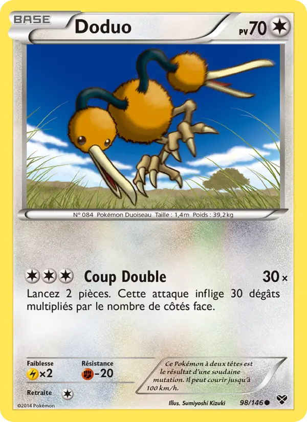 Doduo — carte 98 de l’extension XY