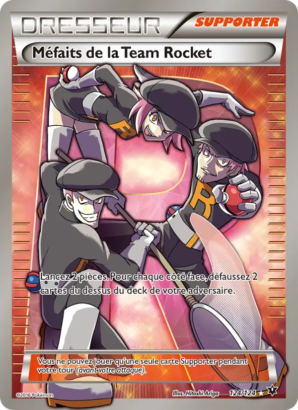 Méfaits de la Team Rocket — carte 124 de l’extension Impact des Destins