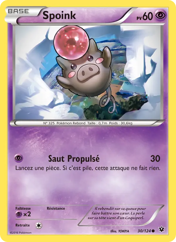 Spoink — carte 30 de l’extension Impact des Destins