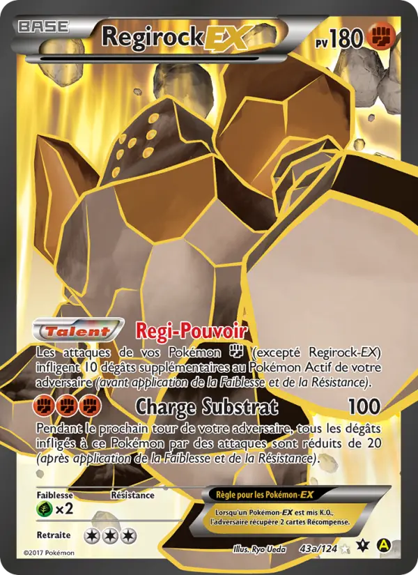 Regirock EX — carte 43 de l’extension Impact des Destins