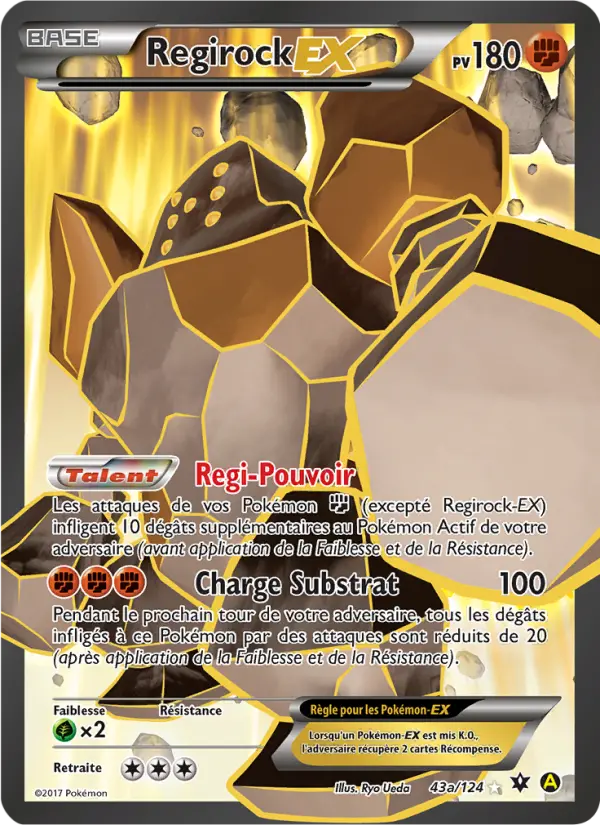 Regirock EX — carte 43a de l’extension Impact des Destins
