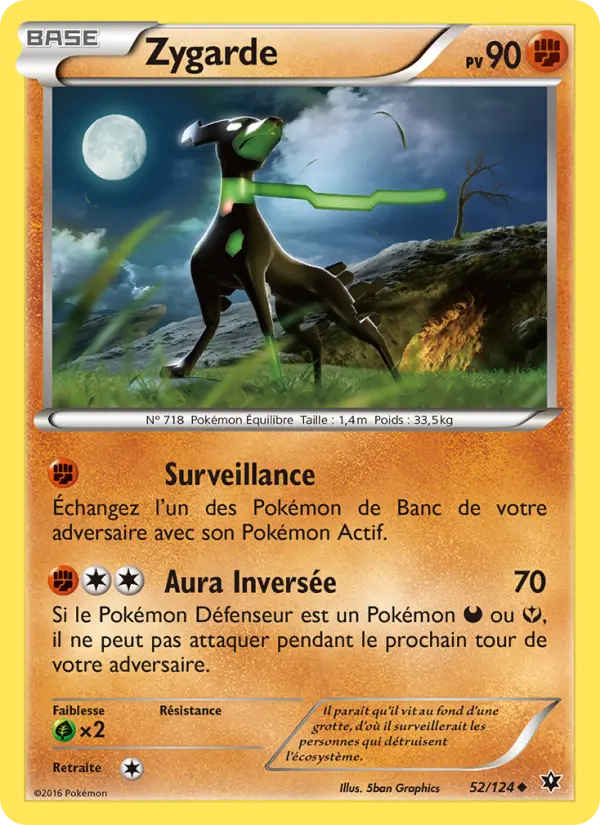 Zygarde — carte 52 de l’extension Impact des Destins
