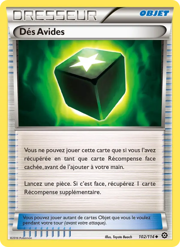 Dés Avides — carte 102 de l’extension Offensive Vapeur