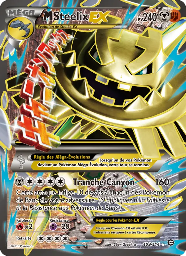M-Steelix EX — carte 109 de l’extension Offensive Vapeur