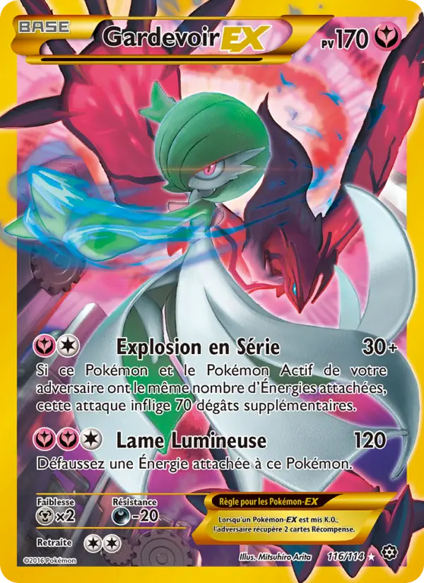 Gardevoir EX — carte 116 de l’extension Offensive Vapeur