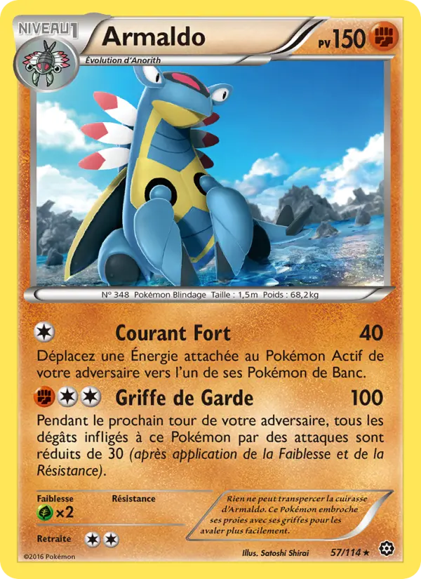 Armaldo — carte 57 de l’extension Offensive Vapeur