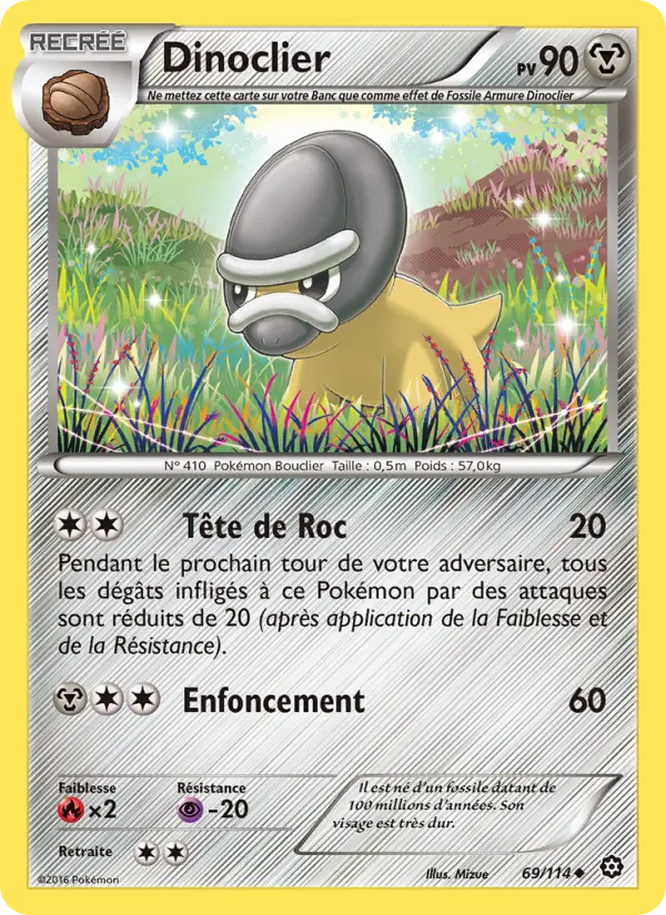 Dinoclier — carte 69 de l’extension Offensive Vapeur