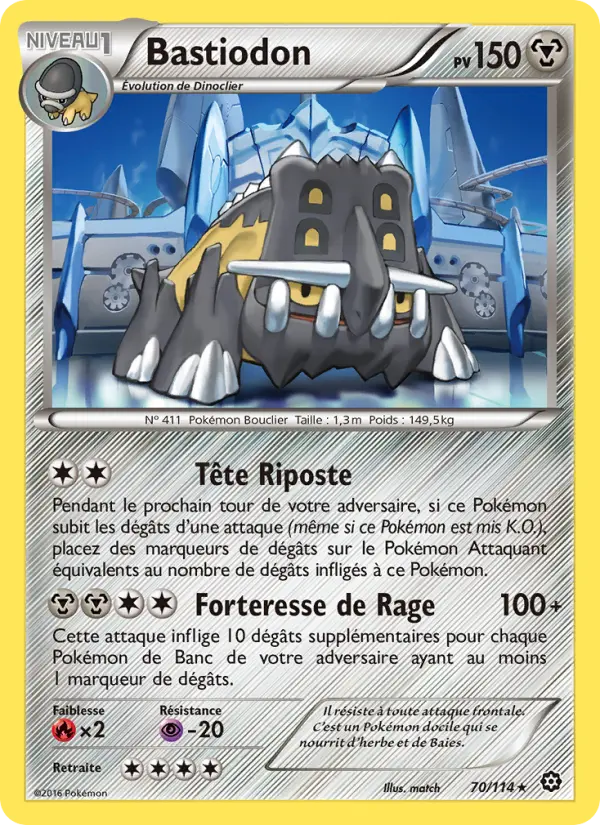 Bastiodon — carte 70 de l’extension Offensive Vapeur
