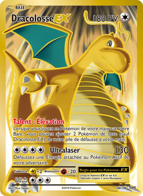 Dracolosse EX — carte 106 de l’extension Évolutions