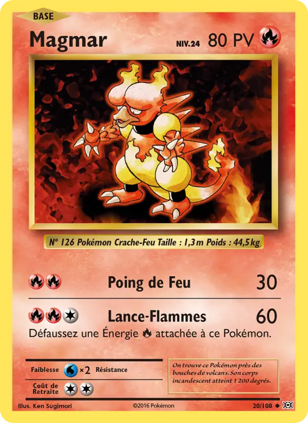 Magmar — carte 20 de l’extension Évolutions