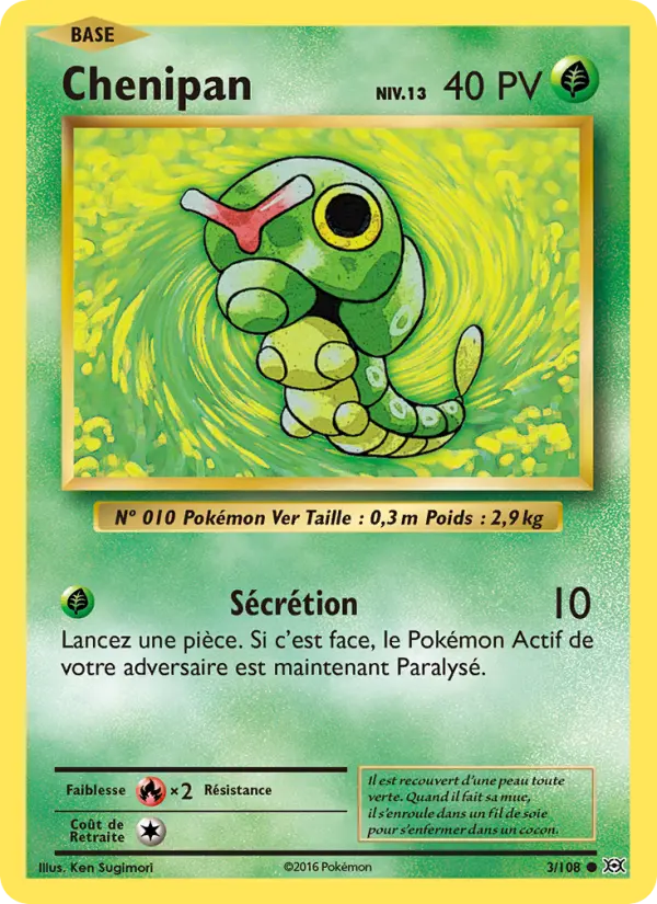 Chenipan — carte 3 de l’extension Évolutions