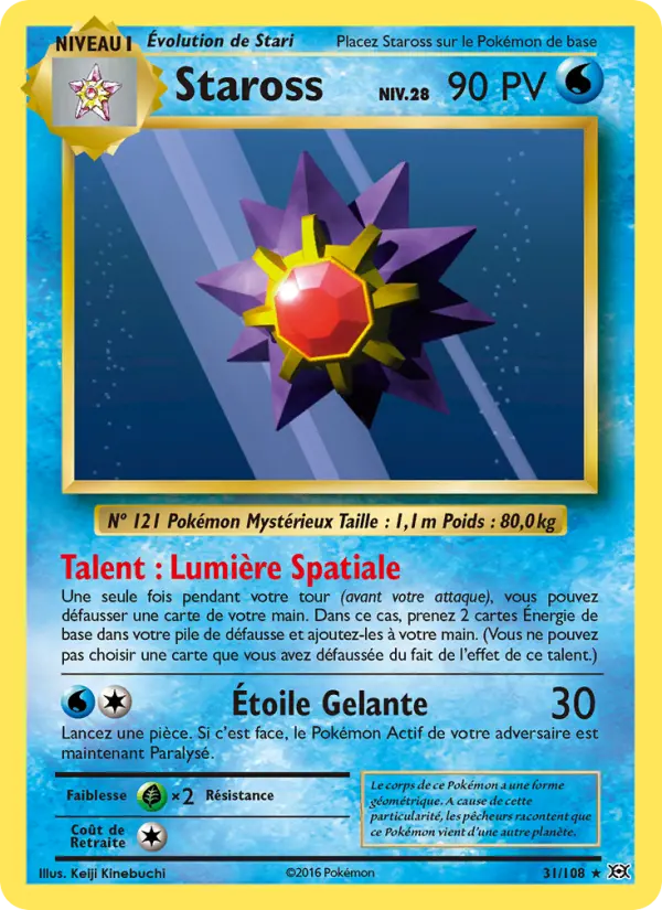 Staross — carte 31 de l’extension Évolutions