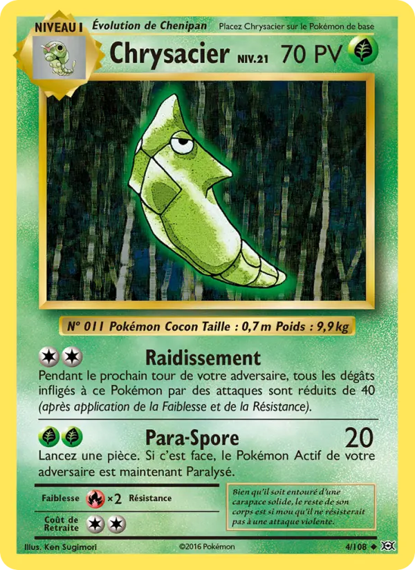 Chrysacier — carte 4 de l’extension Évolutions