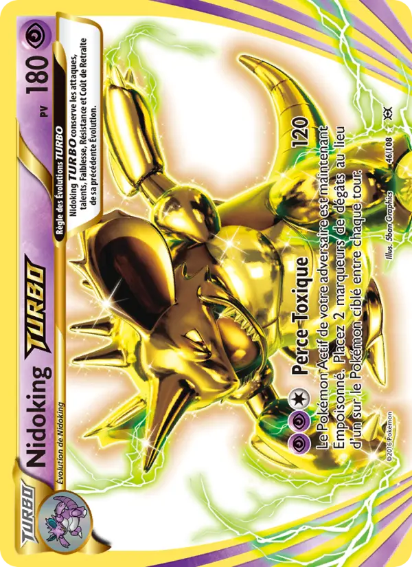 Nidoking TURBO — carte 46 de l’extension Évolutions