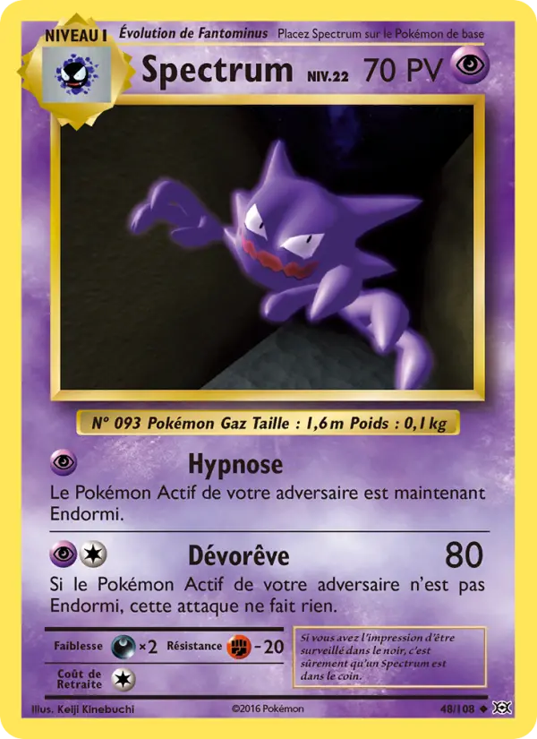 Spectrum — carte 48 de l’extension Évolutions