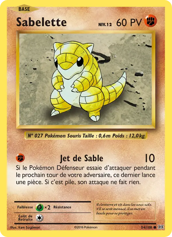 Sabelette — carte 54 de l’extension Évolutions