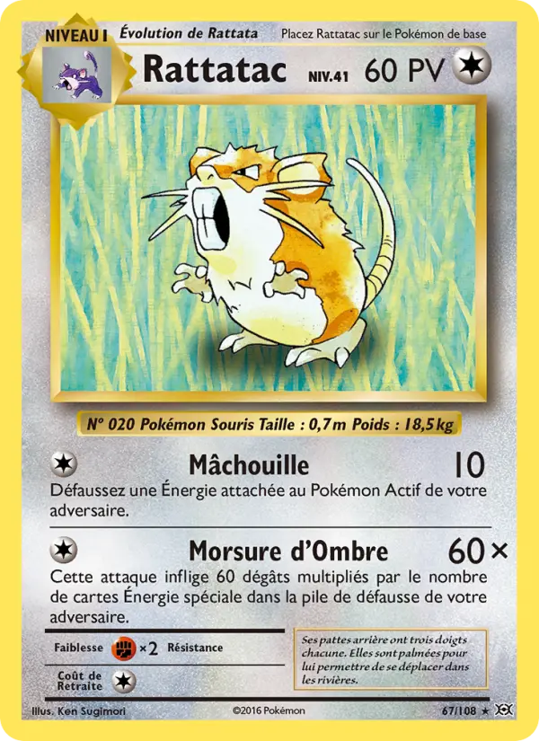 Rattatac — carte 67 de l’extension Évolutions